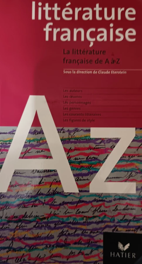 La littérature française de a à z