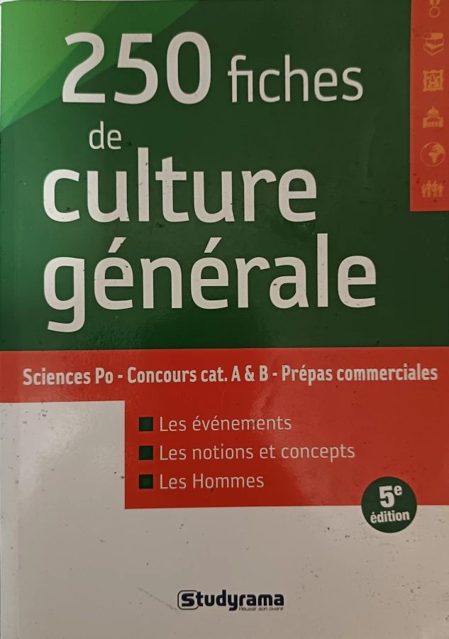 250 fiches de culture générale édition 2012