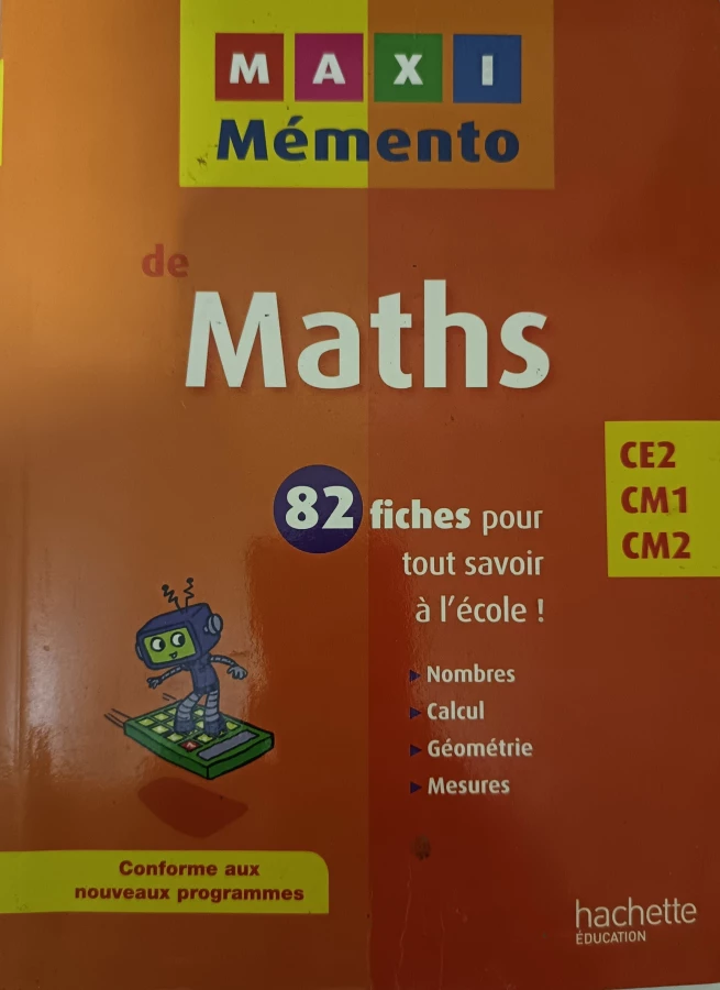 MAXI MEMENTO - Maths CE2 - CM1 - CM2